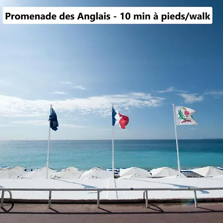Big Flat - Le Cala - Hypercentre - 4 Chambres, 13 Personnes, Proche Plage Gare Et Parking, Wifi, Air Conditioning L Groupe L Business L Famille Nice Exterior photo